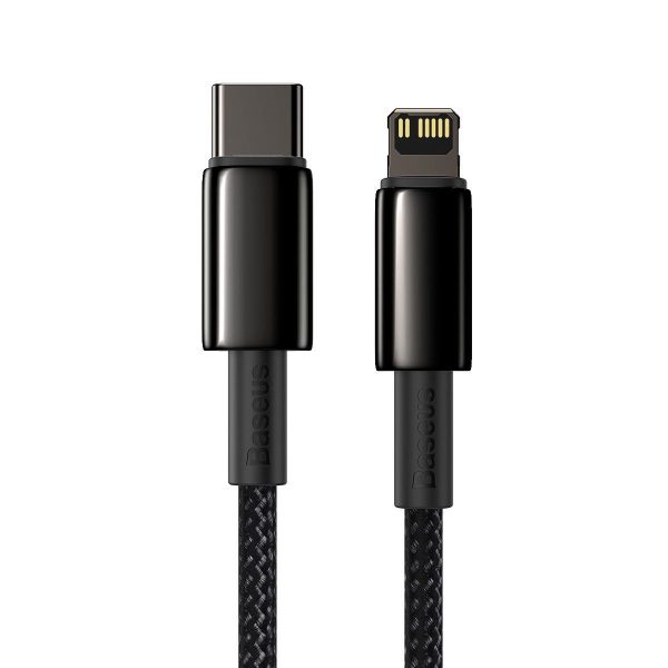 Baseus Tungsten Gold Cable Type-C to iP PD 20W 1m (black)