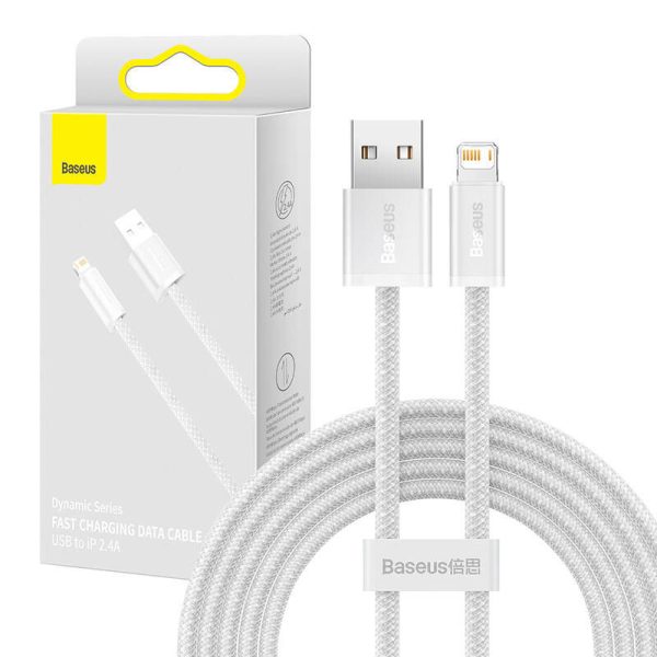 Baseus Dynamic cable USB to Lightning, 2.4A, 2m (White)