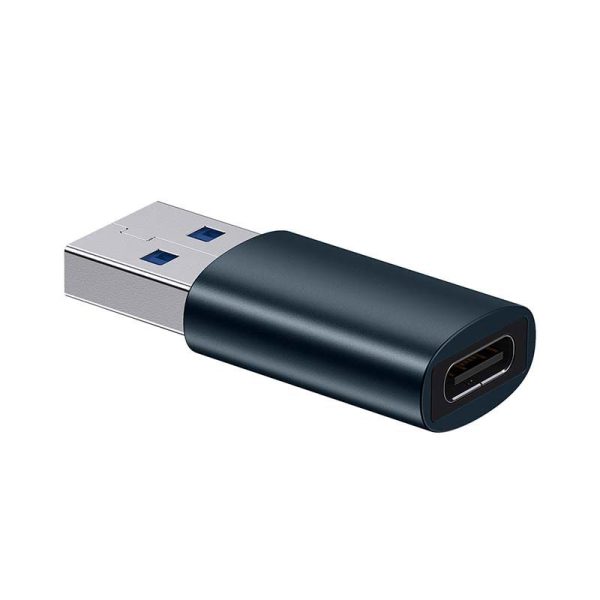 Baseus Ingenuity USB-A to USB-C adapter OTG (blue)