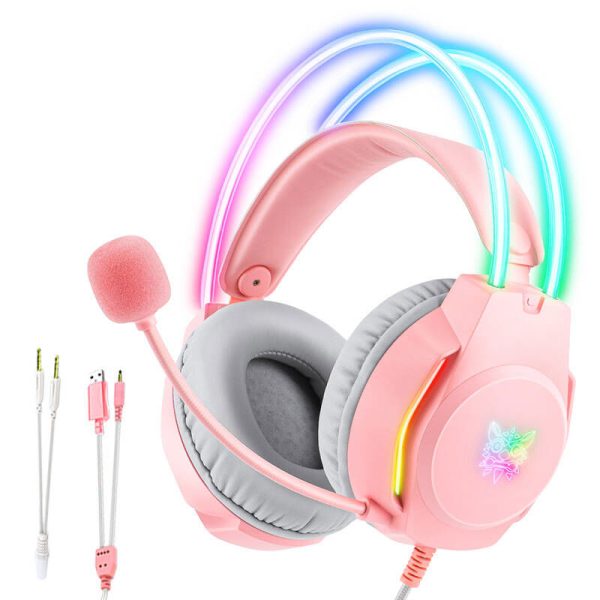 Gaming headphones ONIKUMA X26 Pink