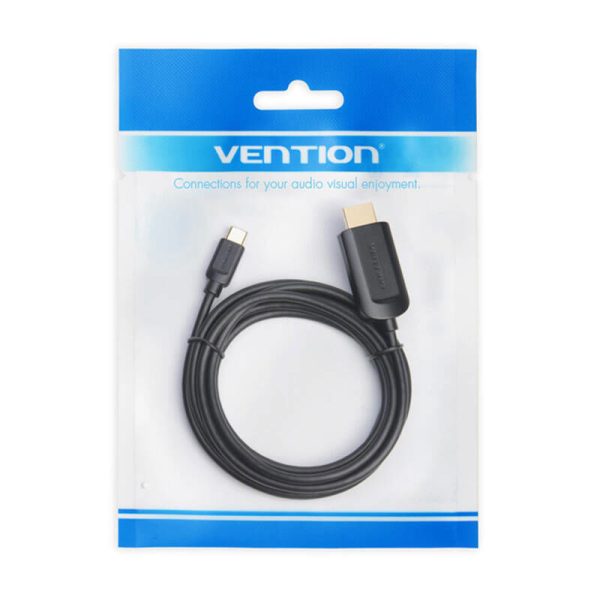 Cable USB-C to HDMI 1.4 Vention CGUBG 4K 30Hz 1,5m (black)