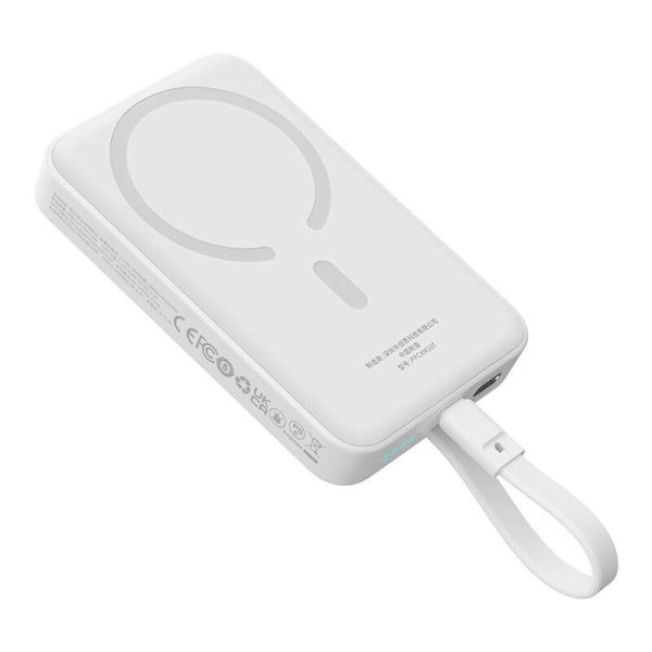 Powerbank Baseus Magnetic Mini 10000mAh, USB-C 30W MagSafe (white)