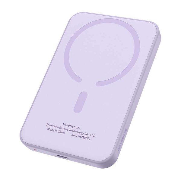 Magnetic Mini Powerbank Baseus 5000mAh 20W (purple)