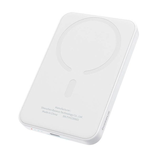 Magnetic Mini Powerbank Baseus 5000mAh, USB-C 20W (white)