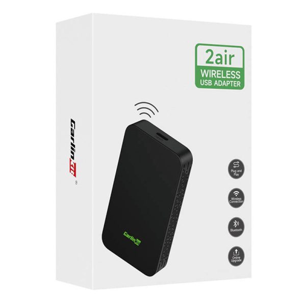 Carlinkit 2AIR wireless adapter Apple Carplay/Android Auto (black)