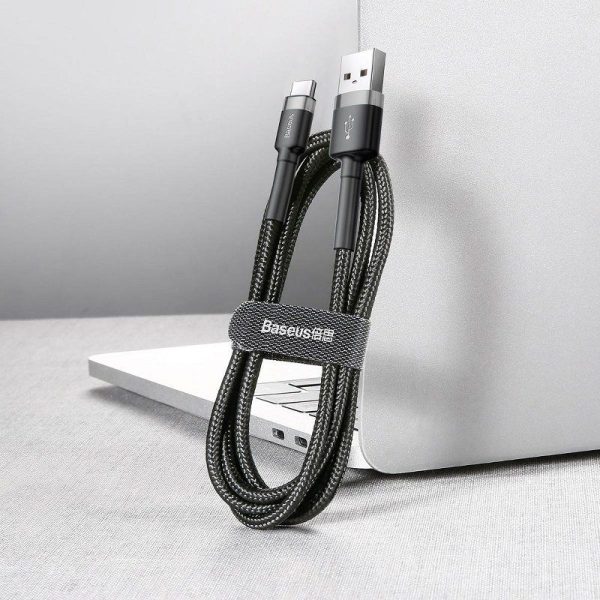 Baseus Cafule USB-C-kabel 2A 3m (Zwart + Grijs)