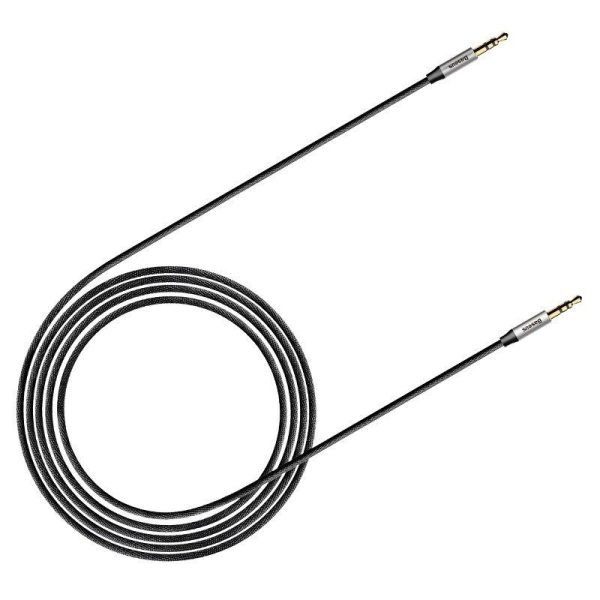 Baseus Yiven Audio Kabel 3.5 Male Audio M30 1.5M Zilver+ Zwart