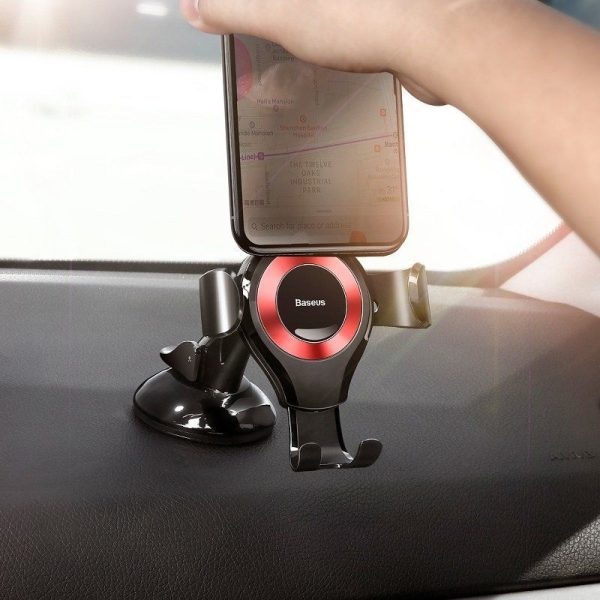 Baseus Osculum gravitational phone holder (red)