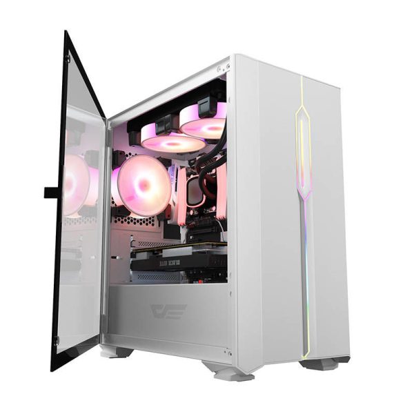 Darkflash DLM23 LED White Computer Case