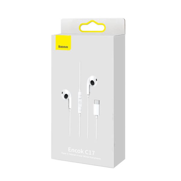 Baseus Encok C17 White Earphones