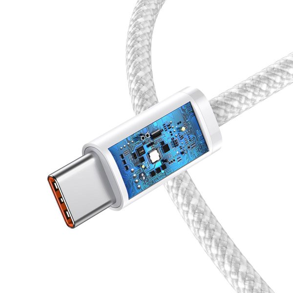 Cable USB-C to USB-C Baseus, 100W, 1m (white)