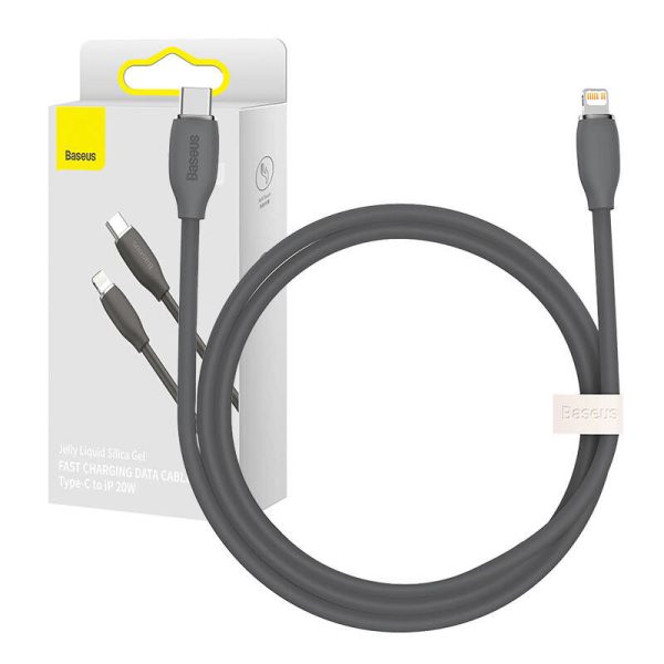 Baseus Jelly  cable USB-C to Lightning, 20W, 1,2m (black)