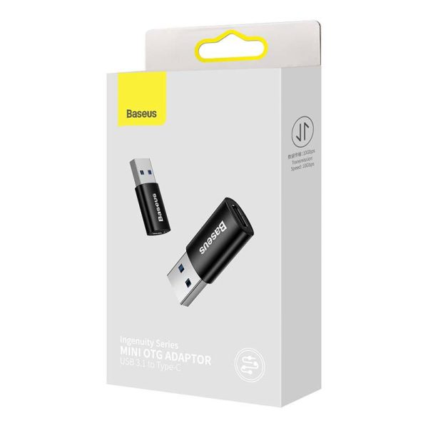 Baseus Ingenuity USB-A to USB-C adapter OTG (black)