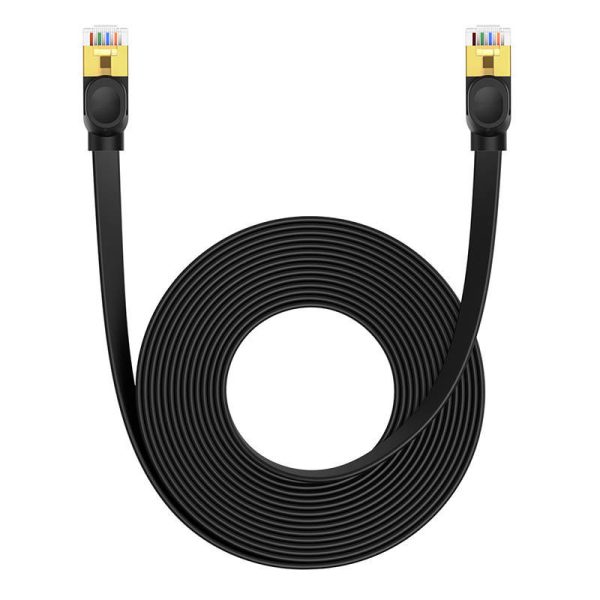 Baseus Cat 7 UTP Ethernet RJ45 Cable Flat 8 m black