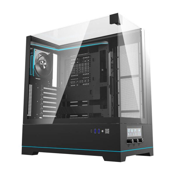 Darkflash DY450 PRO computer case + fan (black)