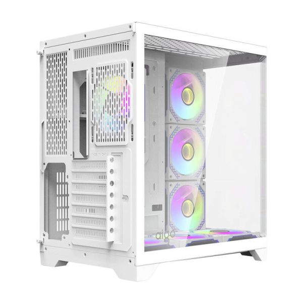 Darflash FT418 PRO computer case + 7 aRGB fans (white)