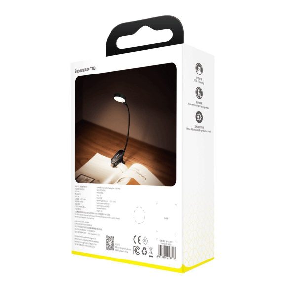 Baseus (DGRAD-0G) Comfort Lees Mini Clip Lamp (donkergrijs)