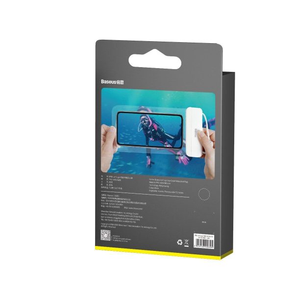 Baseus Let's Go Universal waterproof case for smartphones (white)