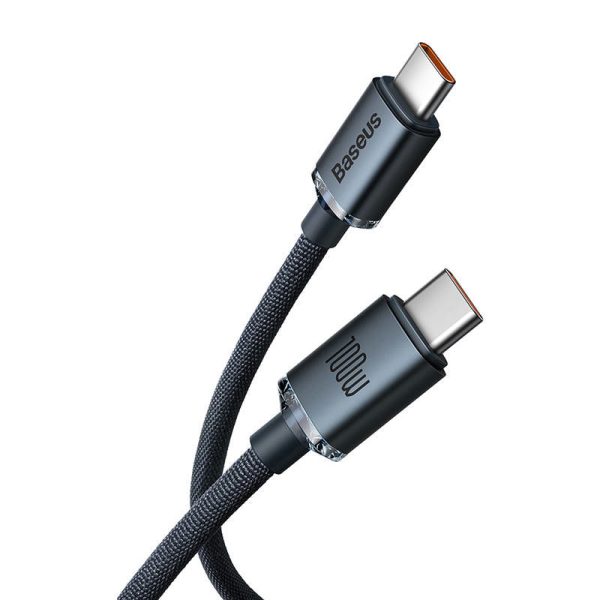 Baseus Crystal Shine cable USB-C to USB-C, 100W, 1.2m (black)