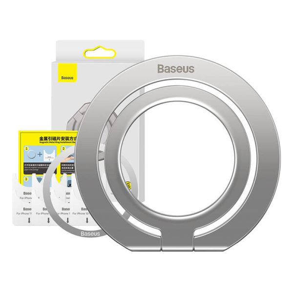 Baseus Halo Ring holder for phones (Silver)