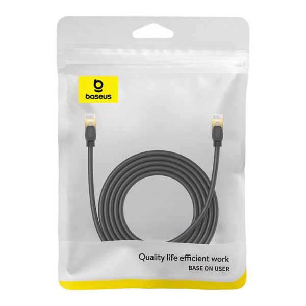 Network cable cat.8 Baseus Ethernet RJ45, 40Gbps, 3m (black)