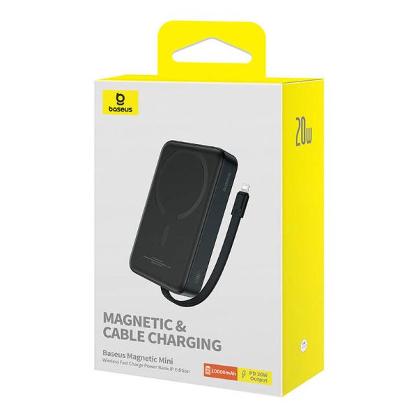 Powerbank Baseus Magnetic Mini 10000mAh, Lightning 20W MagSafe (black)