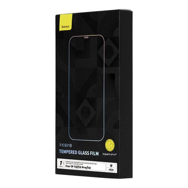 Tempered Glass Baseus 0.4mm Iphone  13/13 Pro/14 + cleaning kit