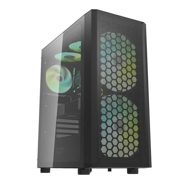 Darkflash DK360 computer case (black) + 3 ARGB fans