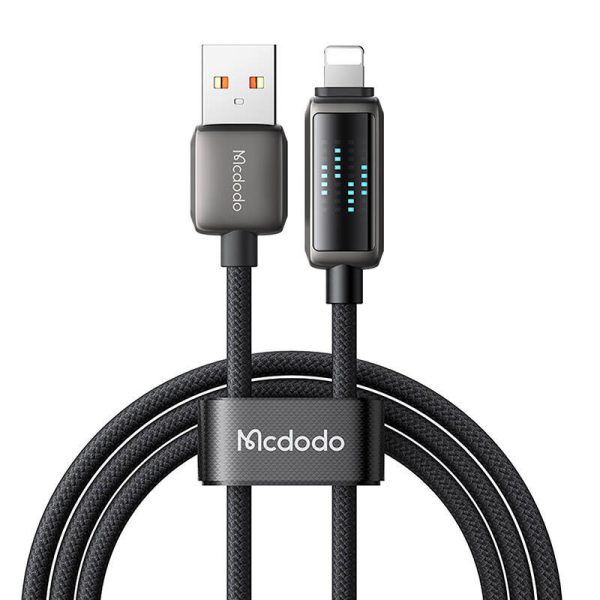 Mcdodo CA-5250 USB-A to Lightning cable, LED display, 1.2m