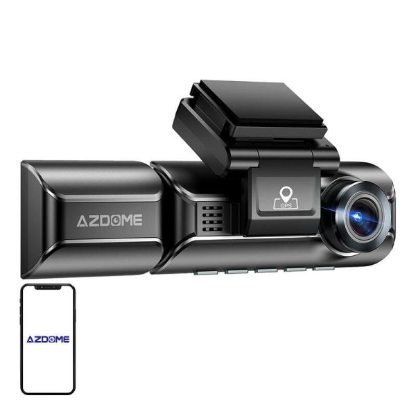 Azdome 550Pro Front camera 4K, rear camera 1080p and internal IR camera, WiFi 5G/2.4G, GPS, G-Sensor, USB-C + 64GB memory card