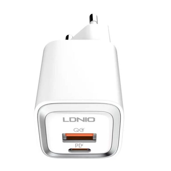 Wall charger LDNIO A2318M USB, USB-C + USB-C - Lightning Cable (Copy)