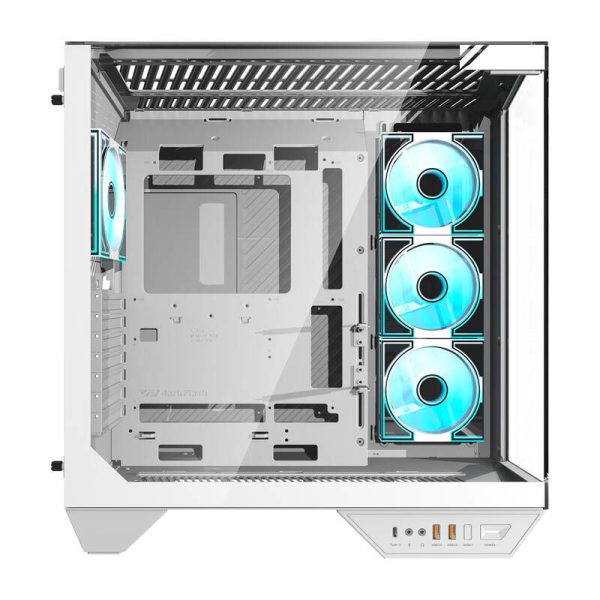 Darkflash DY470 computer case (white) + 4 fans