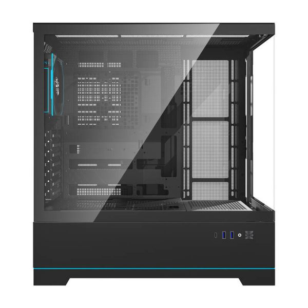 Darkflash DY451 PRO computer case (black) + 1 fan