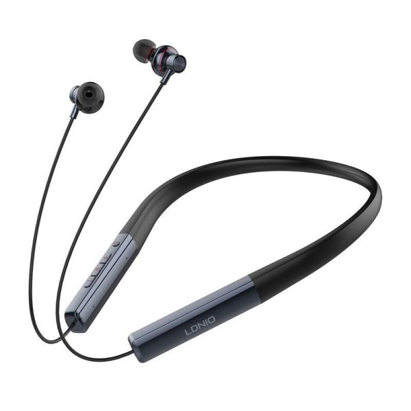 LDNIO N01 wireless neckband headphones (dark blue)