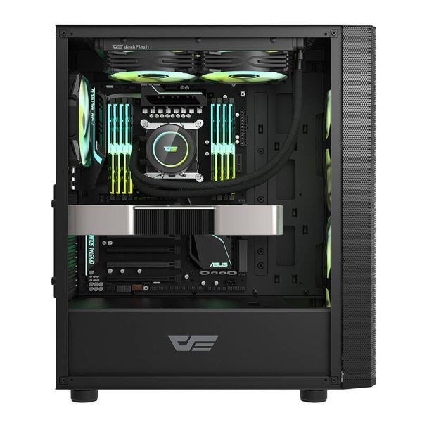 Darkflash DK360 computer case (black) + 3 ARGB fans