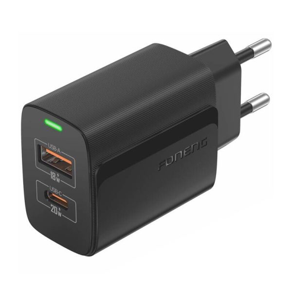 Foneng EU66 A+C 2 network charger (PD20W) black