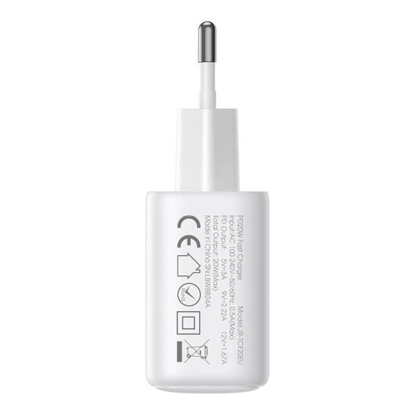 Joyroom JR-TCF20 network charger with C-Lightning 20W 1m cable (white)