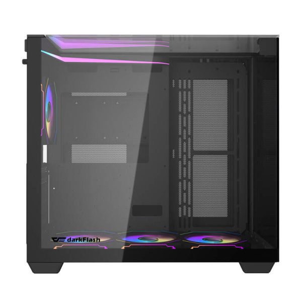 Darkflash TH285 computer case (black) + 4 fans