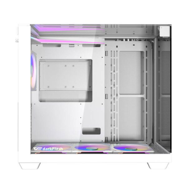 Darkflash TH285 computer case (white) + 4 fans