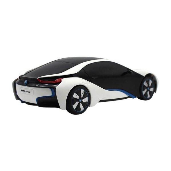 RASTAR R/C 1:24 BMW i8 remote controlled car- UV-sensitive (white and yellow)