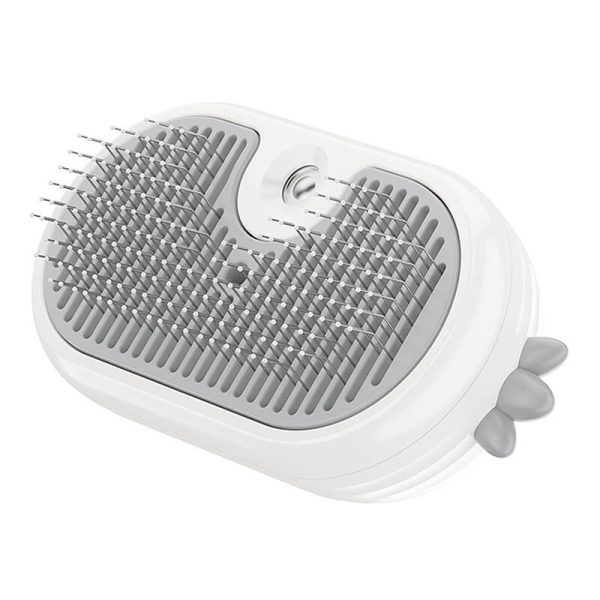 Rojeco Cat Steam Brush with massage function (white)