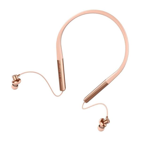 LDNIO N01 wireless neckband headphones (rose gold)