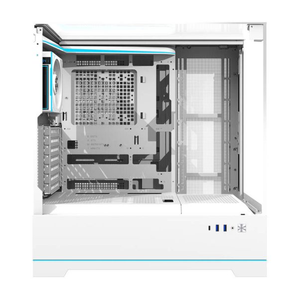 Darkflash DY450 PRO computer case (white) + 1 fan