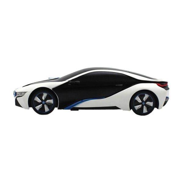 RASTAR R/C 1:24 BMW i8 remote controlled car- UV-sensitive (white and yellow)