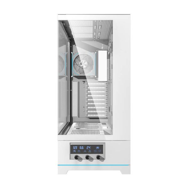 Darkflash DY451L PRO computer case (white) + 1 fan