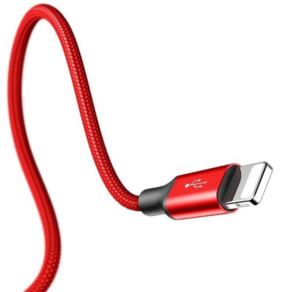 Baseus Rapid USB cable 3in1 Type C / Lightning / Micro 3A 1,2M (red)